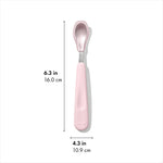 OXO TOT Feeding Spoon Set W Soft Silicone Opal and Blossom
