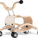 Wishbone Mini Flip 2in1, Wooden Rock & Roll Toy, Ages 1 to 3 Years (Black)