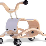 Wishbone Mini Flip 2in1, Wooden Rock & Roll Toy, Ages 1 to 3 Years (Black)
