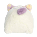 Aurora® Adorable Spudsters™ Cassie Daisy Cat™ Stuffed Animal - Round Shape Makes for Comforting Cuddles - Perfect for Kids All Ages and Animal Loving Adults - Purple 10.5 Inches