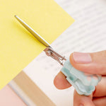 Kawaii Cat Paw Mini Portable Cute Stationery Scissors, Stainless Steel Multifunctional Folding Art Scissors for Home School Office, Teacher Student Kids Pink