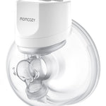 Momcozy Hands-Free Breast Pump S12 Pro, Wearable & Portable Pump with Soft DoubleFit Flange, 3 Modes | 9 Levels Double Electric Pump, Smart Display, 24mm, 2 Pack, Cozy White