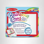 Melissa & Doug Rainbow Cord Picture and Pattern Maker Draw with Cords Activity – 39 Cords, 6 Double-Sided Cards to Trace Kids Arts & Crafts
