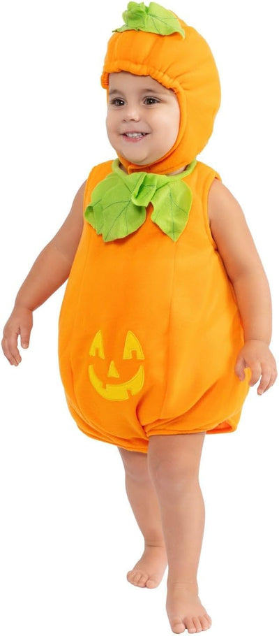 Dress Up America Baby Pumpkin Costume – Adorable Halloween Jack-O-Lantern Costume For Toddlers