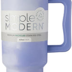 Simple Modern 40 oz Trek Tumbler with Handle and Straw Lid | Cup Holder Friendly Insulated Stainless Steel Travel Mug | Almond Birch