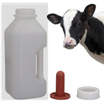 Calf Bottle with a Replacement Screw-on Nipple 2.11quart Lamb Milk Feeding Bottle for Lamb foal