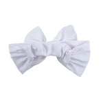RuffleButts® Girls Swim Bow Headband - White, One Size