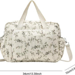 Baby Diaper Bag Tote, Mommy Bag Cute Small Diaper Bags Travel Crossbody Baby Bags Floral Diaper Purse Organizer