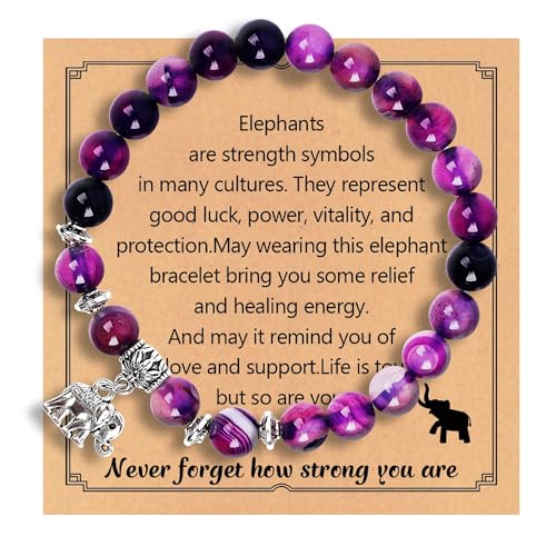 Get Well Soon Gifts for Women,Natural Stone Healing Bracelet, Inspirational Gifts for Women Teen Girls