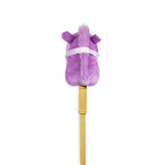 Ponyland: Music Stick Animal - Purple & White Horse - Music Button, Sturdy Two-Piece Stick W/Colorful Soft Plush Animal Head, Toy, Kids Ages 3+