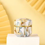 Topwon Powder Case with Powder Puff for Body Powder Container Dusting Powder Case for Baby&Mom (Gloden Flower)