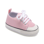 Unisex Baby Girls Boys Shoes Infant Soft Sole Canvas Newborn First Walkers High Top Anti-Slip Sneakers (a11/Light_Pink,6-12 Months)