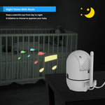 HelloBaby Wall Mounted Baby Monitor No WiFi, 5'' Sreen with 30-Hour Battery, Crib Camera Baby Monitor with Camera and Audio, Hello Baby Monitor with Mount