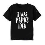 Toddler Boys Girls Short Sleeve Shirts Cotton Letters Print Day‘s Funny T Shirt Tops Casual Crew (BK1, 18-24 Months)