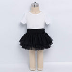 Anbaby Baby Girls Soft Tutu Skirt Toddler Ruffled Pants Diaper Cover Black 3-6M