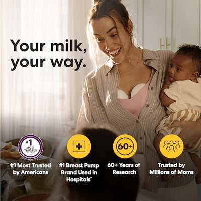 Medela Motion InBra Wearable Breast Pump, Portable Hands-Free Wireless Electric Pump, Highly efficient, Lightweight, Custom fit with Inserts, Rechargeable Battery, Discreet, Quiet, Only 3 Parts