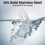 GEMASP Hasp Latch 2 Pack, 90 Degree Solid 304 Stainless Steel File Cabinet Lock Desk Drawer Lock, Safe Security Padlock Latch Hasp Lock for Personal Privacy