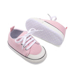 Unisex Baby Girls Boys Shoes Infant Soft Sole Canvas Newborn First Walkers High Top Anti-Slip Sneakers (a11/Light_Pink,6-12 Months)