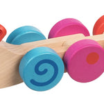 Ziehtier Raupe: L = 33 cm, Holz, per Stück