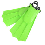 Kids Swimming Fins, 1 Pairs Kids Diving Short Flippers PVC Adjustable Swimming Training Fins, Lightweight Scuba Flippers for Kids(Green,US:12C-3Y)