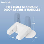 Jool Baby Door Lever Locks (4 Pack) Prevent Toddlers from Opening Door Handles - Easy One Hand Adult Access