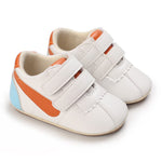 Clowora Baby Boys Girls Shoes Non-Slip Rubber Sole Sneakers Infant First Walking Toddler Crib Shoes Newborn Loafers Flats. (09/Orang,12-18 Months)