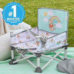 Bright Starts Disney Winnie The Pooh Pop 'N Sit Portable Booster, Indoor/Outdoor Use, Floor Seat with Feeding Tray, 6 Mos - 3 Yrs