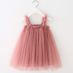 BGFKS Layered Tulle Tutu Dress for Toddler Girls,Baby Girl Rainbow Tutu Princess Skirt Set with Flower Headband.(Dusty Rose,18 Months)