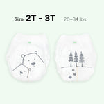 Parasol Chlorine Free Disposable Diaper Pants, Size 4 (2T-3T) 96 Count, Pull-On Style with RashShield Protection and Active 360 Comfort Wrap, Hypoallergenic Training Diaper