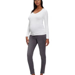 GAP Womens Maternity True Waistband Full Panel Skinny Jeans, Grey Wash, 30 US