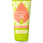 Puracy Organic Baby Lotion, Organic Eczema Moisturizer for Infants and Newborns, Natural Kids Body Lotion for Sensitive Skin, Gentle Calming Lavender & Grapefruit Essential Oils, 8 Ounce