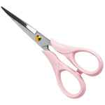Aesthetic Pink Acrylic Scissors, 6.3" Craft Shears with Sharp Stainless Steel Blades for Home Office & School, Cute Stationery Tools for Bullet Journaling, Scrapbooking & Gift Wrapping