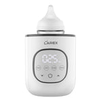 Larex baby bottle warmer with digital display on a white background