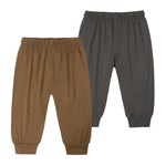 ZFTTZYMX 2 Pack Baby Bamboo Viscose Harem Pants Toddler Boys Girls Summer Elastic Waist Trousers
