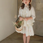 Baby Toddler Girls Cardigan Sweater Dress Cover Up Long Sleeve Knit Bolero Shrug Jacket Spring Embroidery Outwear Tops Beige
