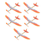 TOYANDONA 5Pcs Rubber Band Powered Aircraft Airplane Model Creative Helicopter for Kids Throwing Glider Airplane Toy for Birthday Party Favor Prize Reward (Random Pattern)