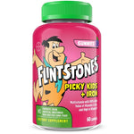 Flintstones Vitamins for Picky Kids + Iron, Kids Multivitamin Gummies with Vitamin C, D, E, B6 and Iron, Gummy Multivitamins for Picky Children, Grape Flavored, 60 Gummies