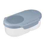 b.box Snack Box - Leakproof Mini Bento Box for Kids & Toddlers, 2 Compartment Snack Containers for Kids, Lunch Containers, Dishwasher Safe, BPA Free, PFAS Free, Ages 4m+, 1 3/4 Cup - Chill Out