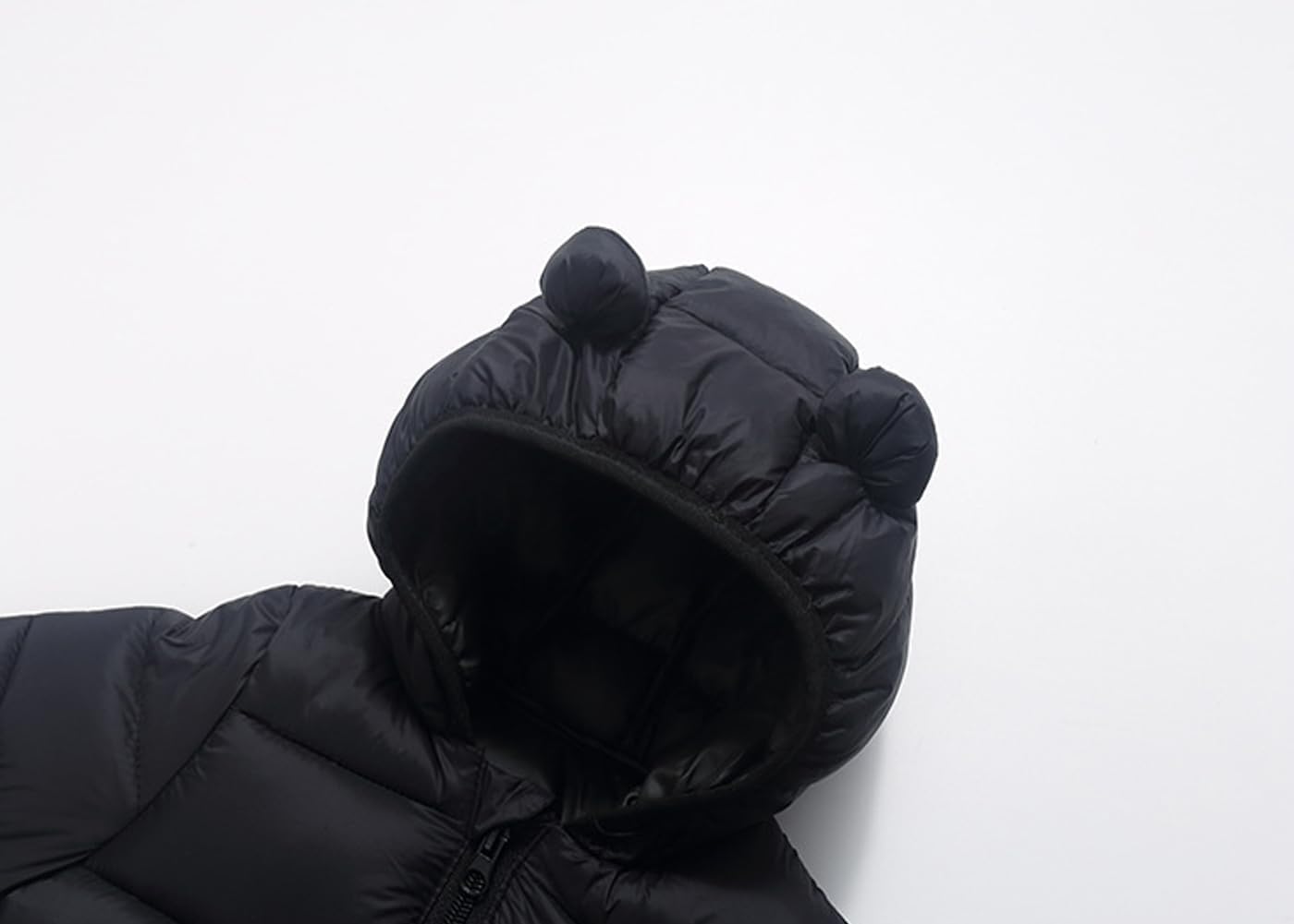 Baby Hooded Down Jackets Coat Light Boy Coats Toddler Bear Ears Zipper Up Down Coats Outwear 6M-4T