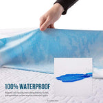 LUCID Premium Hypoallergenic 100% Waterproof Mattress Protector - Universal Fit, Cotton Terry Top, Full, White