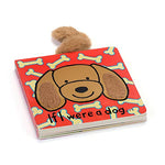 Jellycat If I were a Dog Board Book and Bashful Toffee Puppy Stuffed Animal