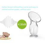 CMBEAR Silicone Manual Breast Pump - 4oz/100ml Capacity, Food Grade, Soft Bottle for Gentle Breast Milk Collection