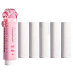 Doraking Cute Eraser, Retractable Kawaii Cat Paw Erasers for Kids, Rubber Push-Pull Eraser for Students Writing Drawing Aesthetic Erasers for School Office Supplies