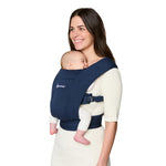 Ergobaby Embrace Newborn Baby Carrier for Infants 0-12 Months (7-25 lbs) - Ergonomic 2-Position Infant Carrier with Head and Neck Support, Hip-Healthy Positioning - Midnight Blue