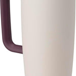 Owala FreeSip Tumbler Insulated Stainless Steel Water Bottle with Built-in Straw and Side Handle, For Travel, Work, School, and Sports, 40oz, BPA Free, Leak Proof, Black Cherry