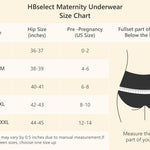 Angelhood 6 Pack Womens Cotton Maternity Underwear,Healthy Maternity Pregnancy Panties Postpartum Mother Under Bump Underwear X-Large