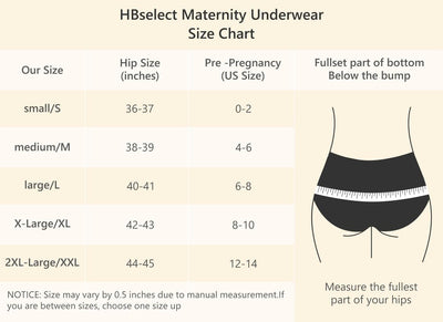 Angelhood 6 Pack Womens Cotton Maternity Underwear,Healthy Maternity Pregnancy Panties Postpartum Mother Under Bump Underwear X-Large