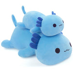 Yeqivo Axolotl Stuffed Animal, Cute Blue Axolotl Plush Pillow Toy Soft Axolotl Stuffed Animal Kawaii Plushie Toy 50CM/19.7Inch