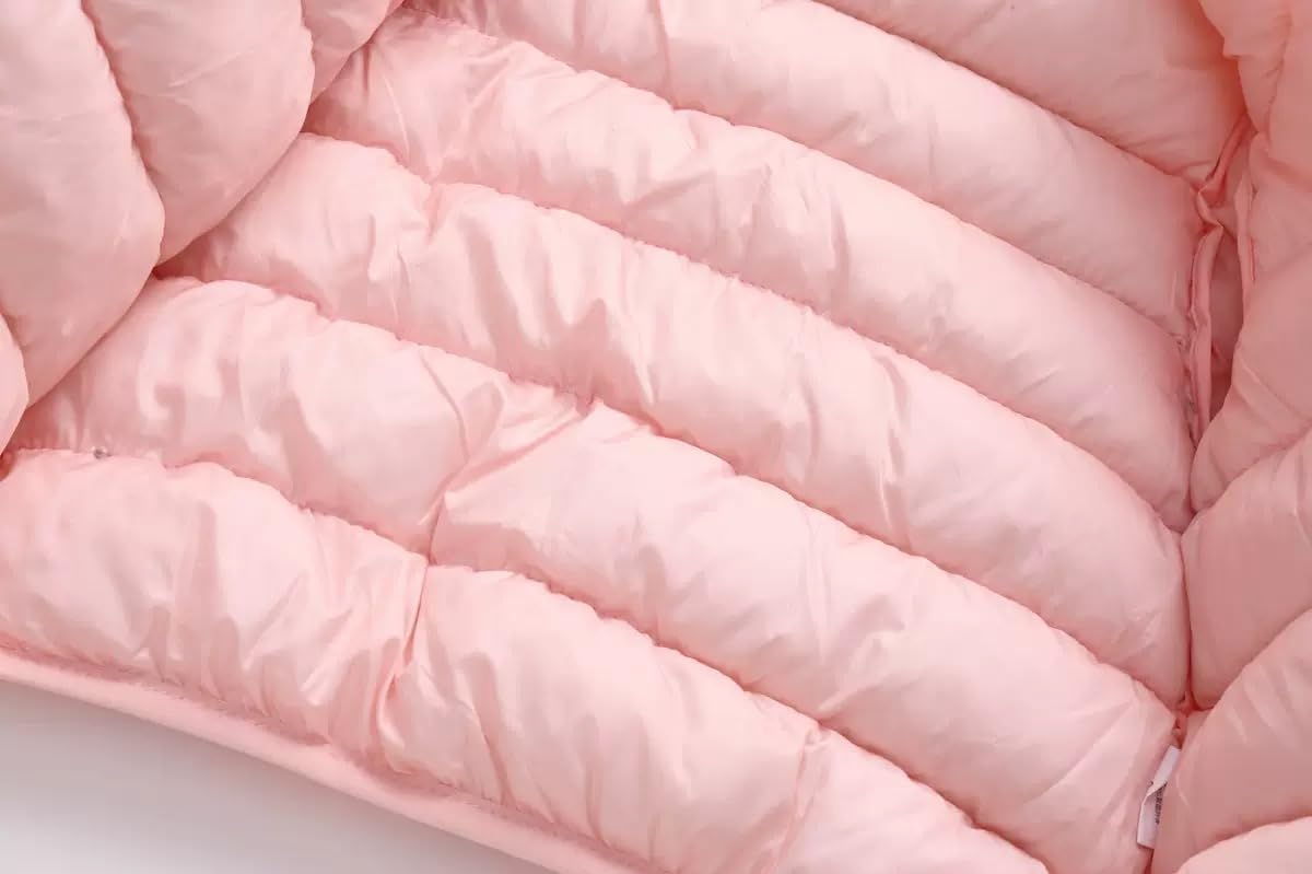 AIWUHE Baby Winter Hooded Down Jacket Boys Girls Light Warm Puffer Coats Toddler Bear Ears Zipper Up Down Coats Outwear 6M-4T