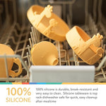 Nuby Animal Friends Silicone Sippy Cup - Toddler Cup with One-Handle - 6+ months - Blue Whale